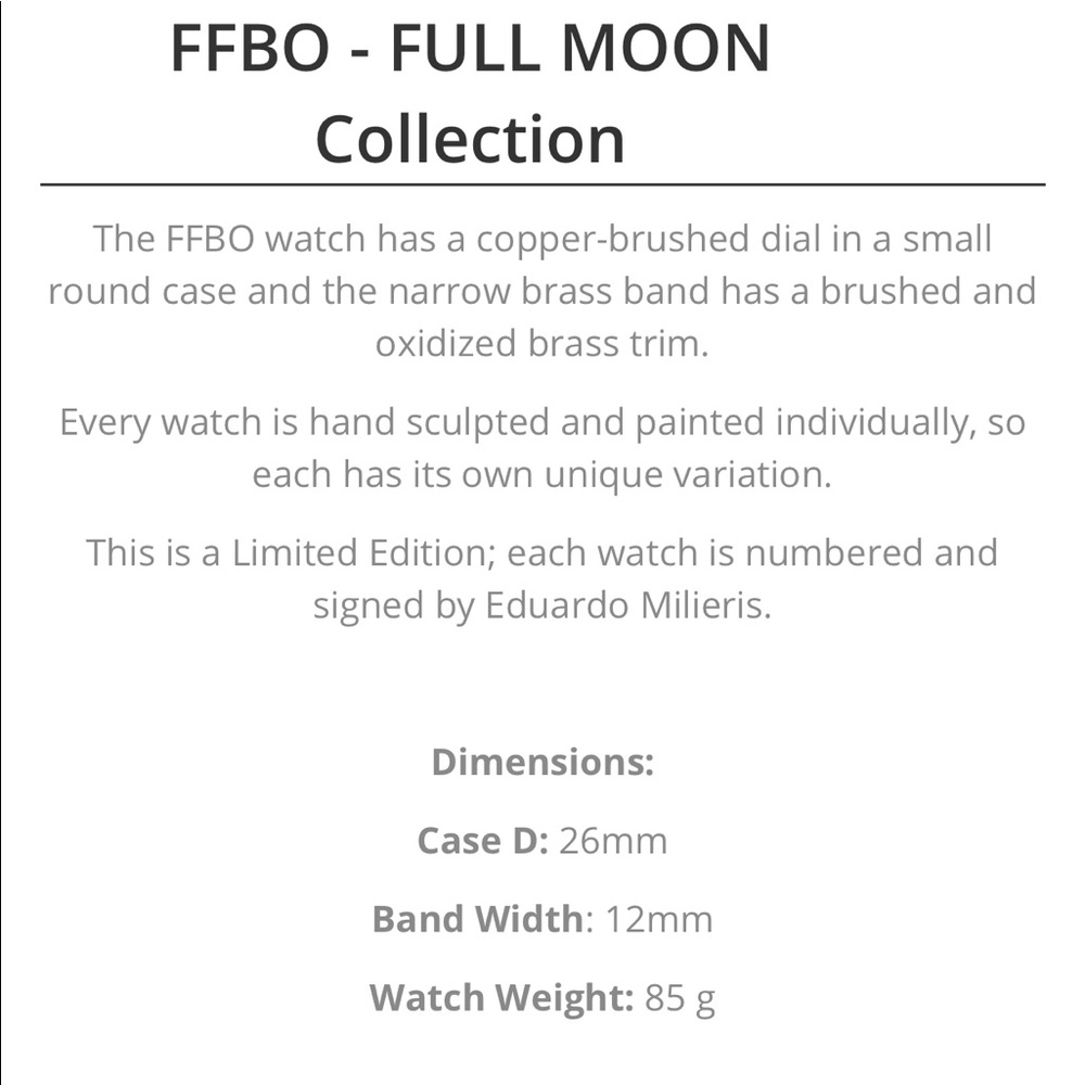Watch craft FFBO- Full Moon watch - Picture 6 of 7
